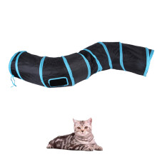 Kattentunnel, S-2Way, Kattentunnel, opvouwbare kattentunnel om mee te spelen, interactief kattenspeelgoed voor binnen, kattentunnel