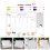 Conjunto Acrílico Transparente Para Anotações Casa E 4