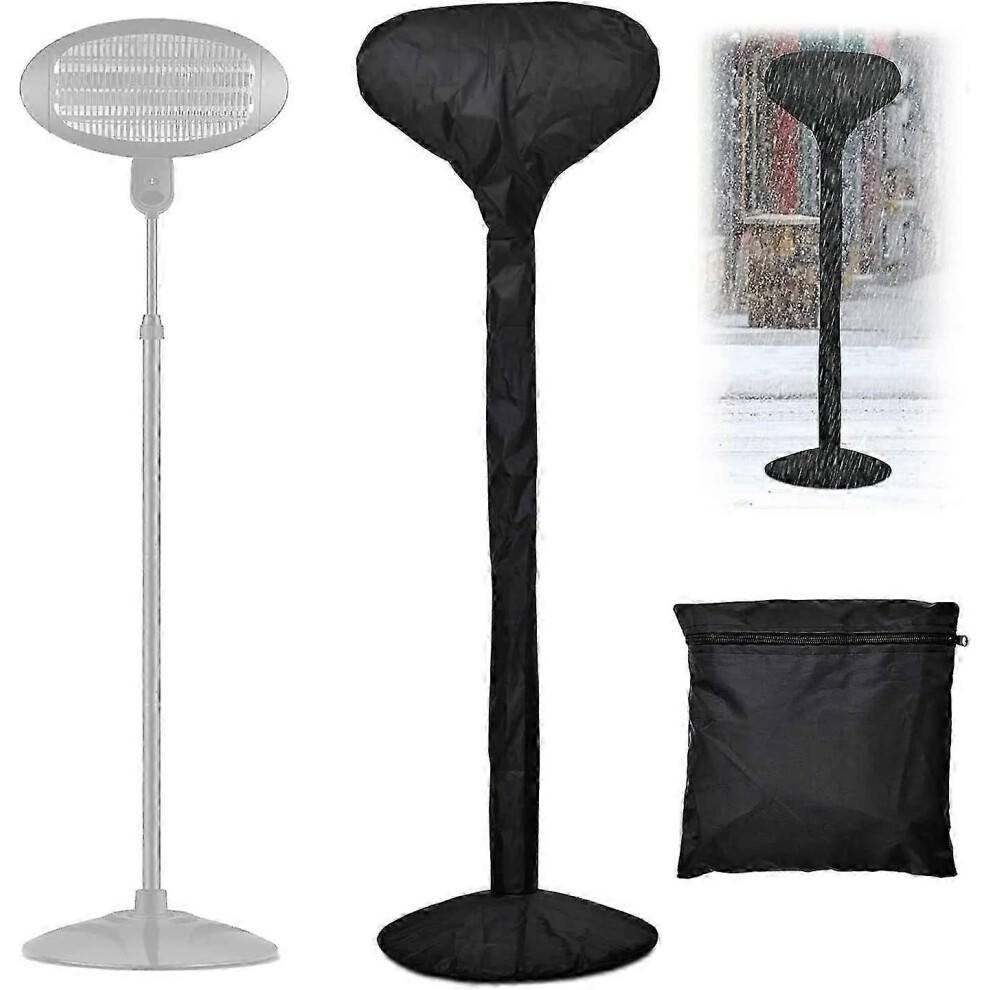 Patio heater cover (180 x 52 cm), waterproof 210D Oxford patio heater cover, dustproof and windproof outdoor gas patio heater cover