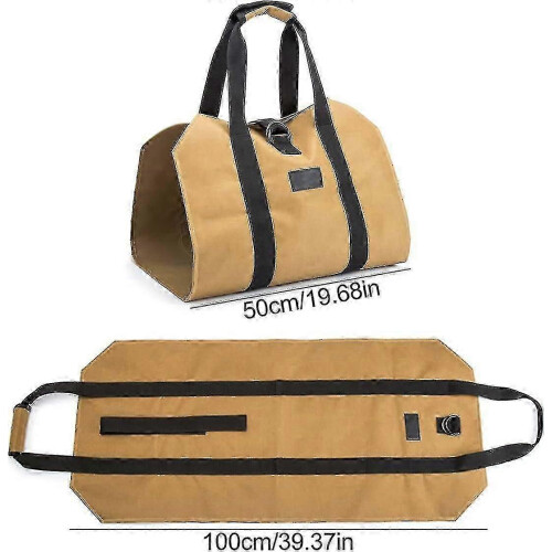 Canvas log bag, carrying bag for... 1