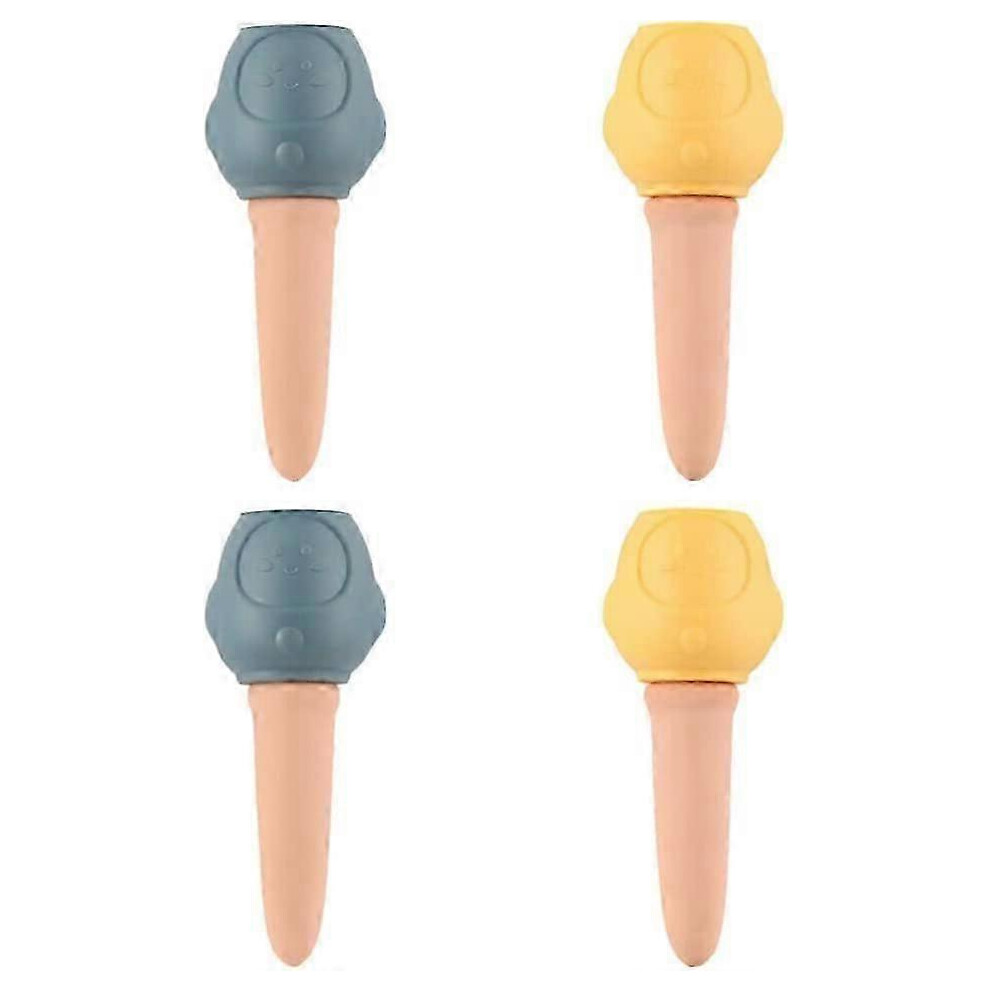 Set of 4 automatic watering spikes for garden plants, drip irrigation, automatic drippers for garden plants, indoor and outdoor use (mixed colors)
