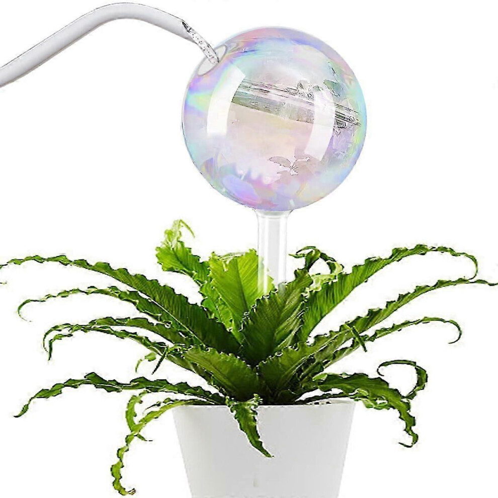 Watering globes for plants and flowers, glass watering devices, automatic plant sprinkler, gifts for plant lovers (2 globes)