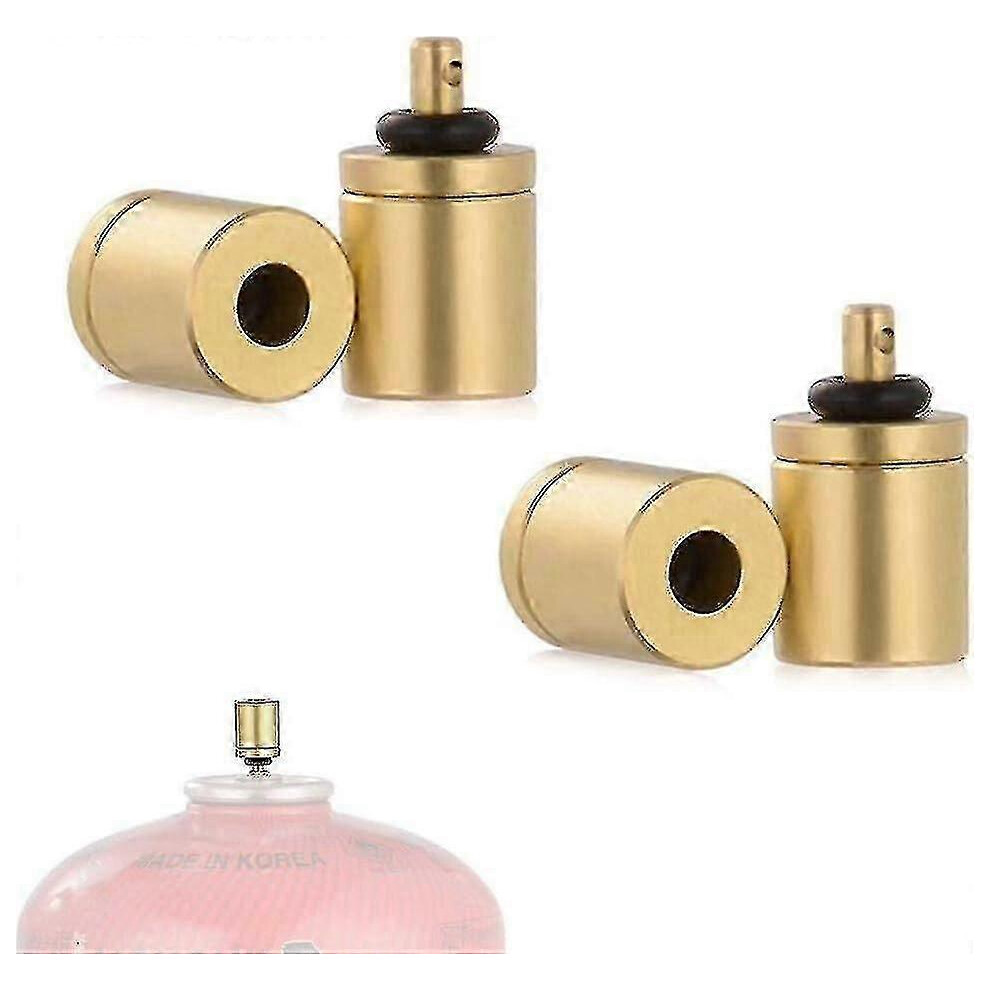 Outdoor camping gas refill adapter, 4 pieces, stove connector, cylinder, gas tank, burner, hiking, inflation, butane canister, accessories-image-OPC-PMDNKKM-NEW