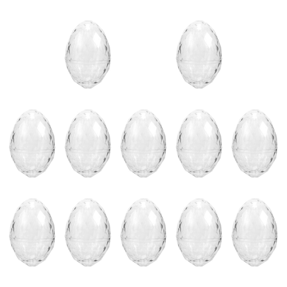 Unique Transparent Easter Eggs Goodie Basket Prize Fillable Empty-image-OPC-PMDNM72-NEW