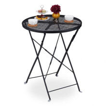 Balkontisch klappbar schwarz