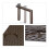Tavolo pieghevole da balcone marrone 8