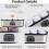 Yogurt Maker 68-131 F 48H Automatic With 8 Jars 1400ml Digital LCD Display Adjustable Temperature Strainer 5