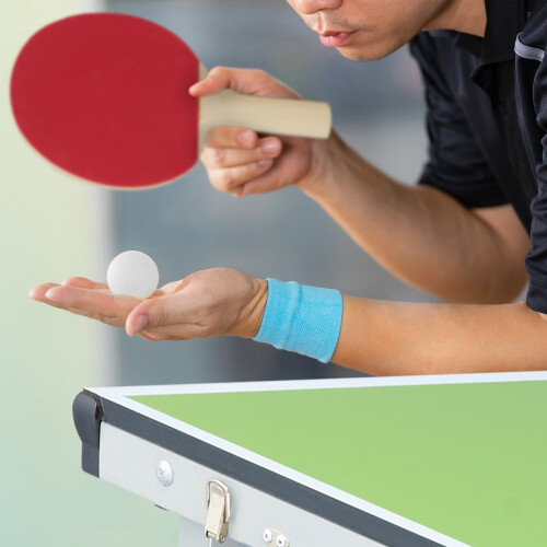 Grüner Tischtennistisch mit Zubehör 2