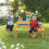 Kinder-Picknicktisch mit Bänken in Weiß 6