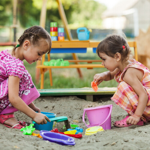 Kinder-Picknicktisch mit Bänken in Weiß 2