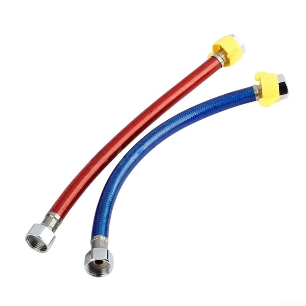 Water Heater Hose 1/2 Inch, 1 M, 2Pc Stainless Steel Corrugated Flexible Water Connector Hose 9354506492342