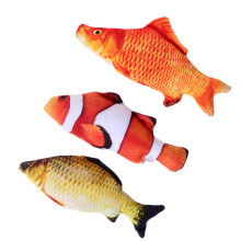 3Stück Fischförmiges Katzenspielzeug, Deko, Geschenk, Größe S