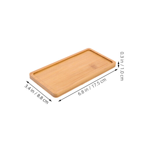 2 Pezzi Sottovasi In Bamboo Per Piante Bonsai 1