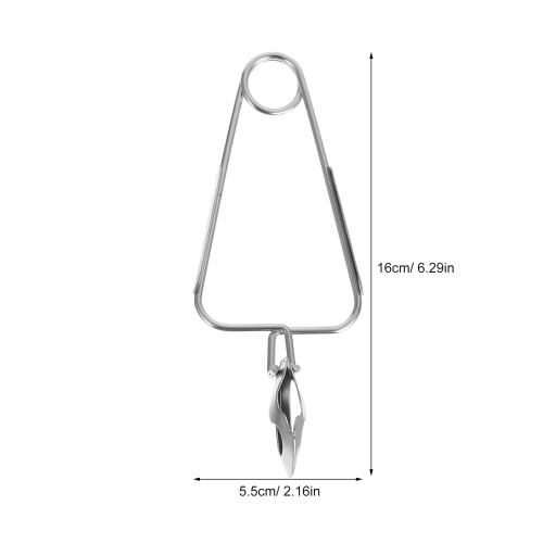3Sets Silver Stainless Steel Snail Tong Fork Set Cooking Tool 1
