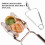 3Sets Silver Stainless Steel Snail Tong Fork Set Cooking Tool 7