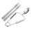 3Sets Silver Stainless Steel Snail Tong Fork Set Cooking Tool 10