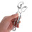 3Sets Silver Stainless Steel Snail Tong Fork Set Cooking Tool 4
