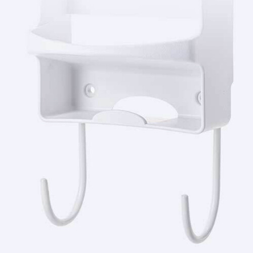 Wall Mounted Heat Resistant Iron Organizer with Hooks for Closet 2