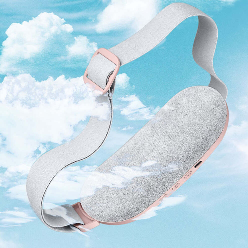 Pink Menstrual Heating Pad With 4 Gears, Usb Rechargeable, Waist & Abdomen Care