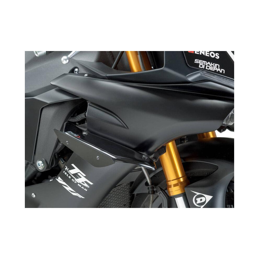 Puig Black 9766N - Sport Downforce Spoilers For Yamaha Yzf R1 2015-2019 - Image 5