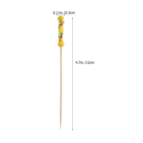 100 Pièces Cure-Dents En Cure-Pipettes Cocktail Bâtonnets 1