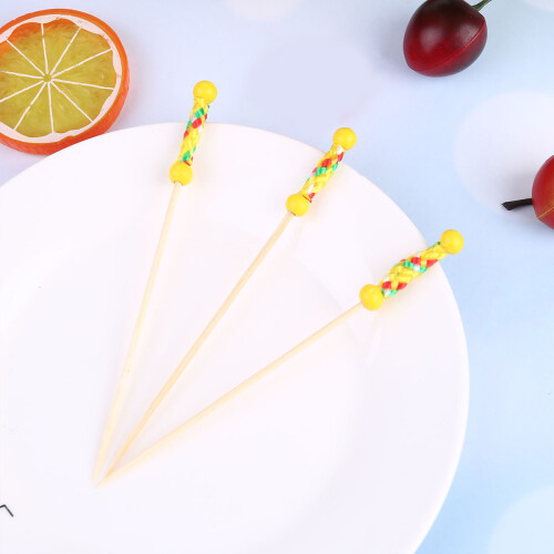 100 Pièces Cure-Dents En Cure-Pipettes Cocktail Bâtonnets 2