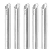 5 Stück medizinischer Edelstahl-Empfangsröhrchen für Ohren-, Nasen-, Lippen- und Bauchnabelpiercings, 2,8 Zoll