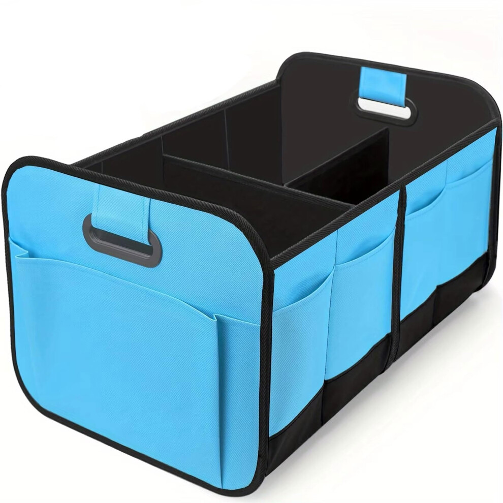 Car Boot Organiser For Suzuki Swift Baleno Vitara S-Cross Jimny Ignis Waterproof Collapsible Multi-Compartment Tidy Blue 9393856570355