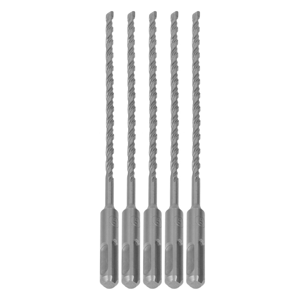 5Pcs Carbide Tip Impact Drill Bits 210Mm 5Mm For Concrete 6921354040549