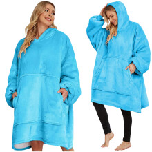 Manta sudadera para televisión larga para mujer y hombre, manta sudadera para cama, regalo para una niña