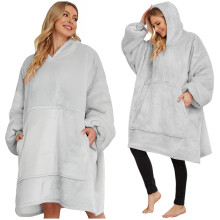 Manta con capucha Kocoblouse para TV, bata de baño suave unisex para hombre y mujer.