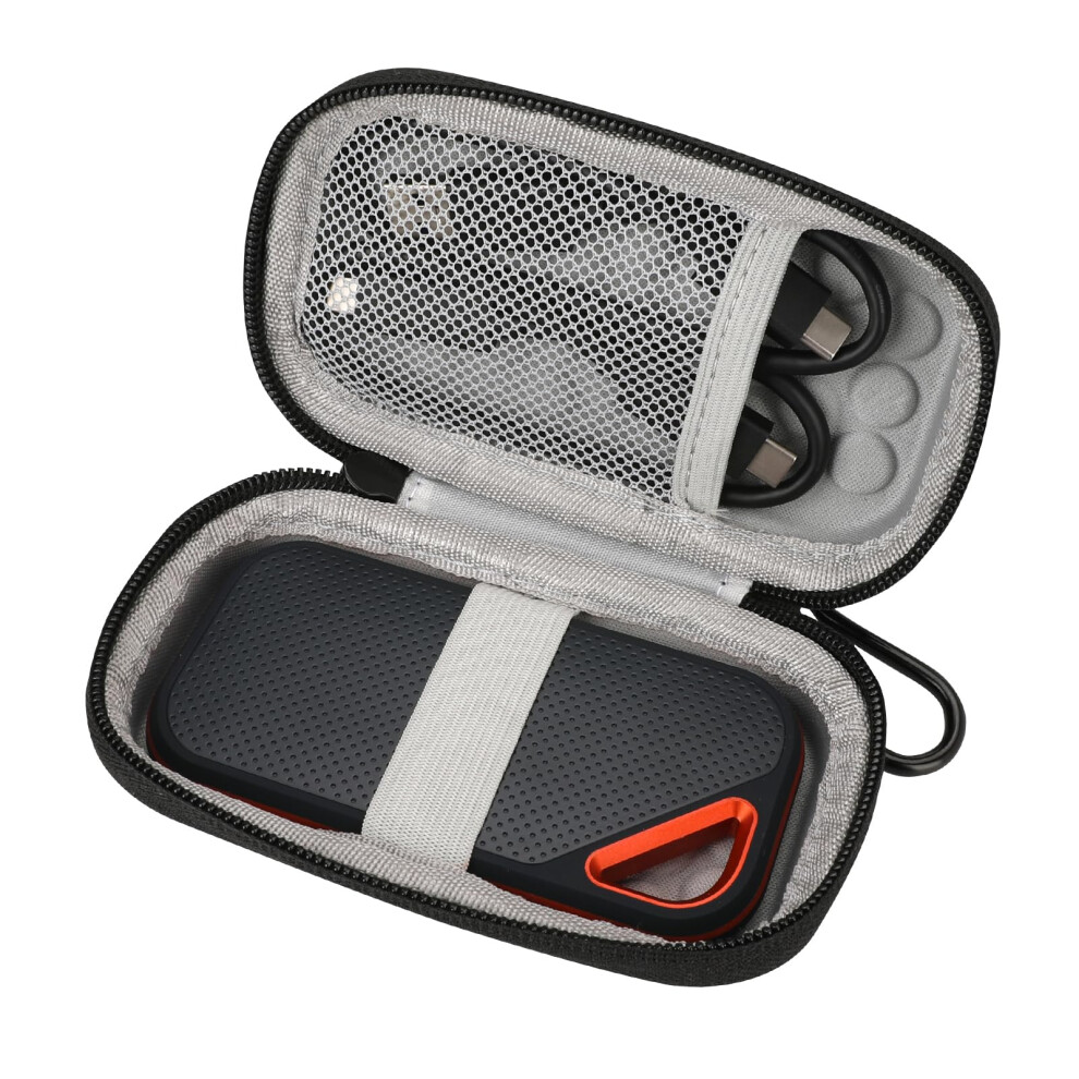 Hard Case For Sandisk Extreme Pro/Sandisk Extreme Portable External Ssd Protective Case Fits 128Gb 500Gb 1Tb 2Tb Gray 9393856570669