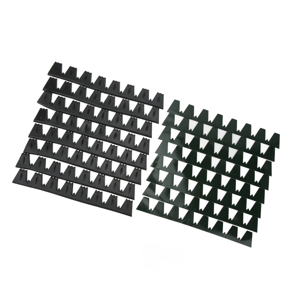 Universal Front Bumper Scrape Guard 8Pcs Anti Scratch Protector Black 7901354041851