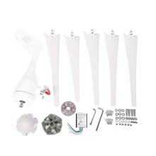 Windmühlengenerator 5-Blatt-Kleinwindturbinen-Kit