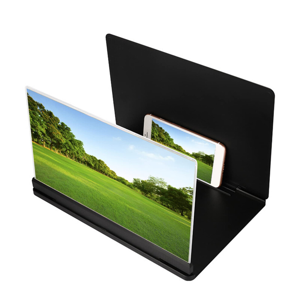 Screen Magnifier 12 Inch And 14 Inch For Smartphones Movie Viewing Screen Expander Black 9393856570782