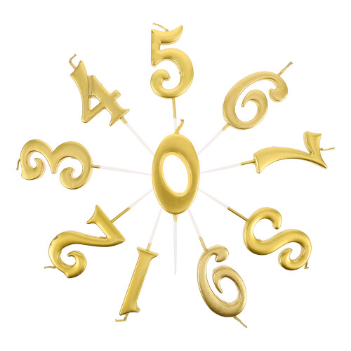 40 Pezzi Numeriche 0-9 Per Torta Feste Matrimoni Anniversari