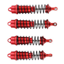 4 Stück Aluminiumlegierung RC-Dämpfer für 1/8 Auto, Rot