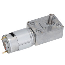 12V Schneckengetriebemotor 100U/min Selbstsperrend aus Aluminium und Messing für Türen und Fenster