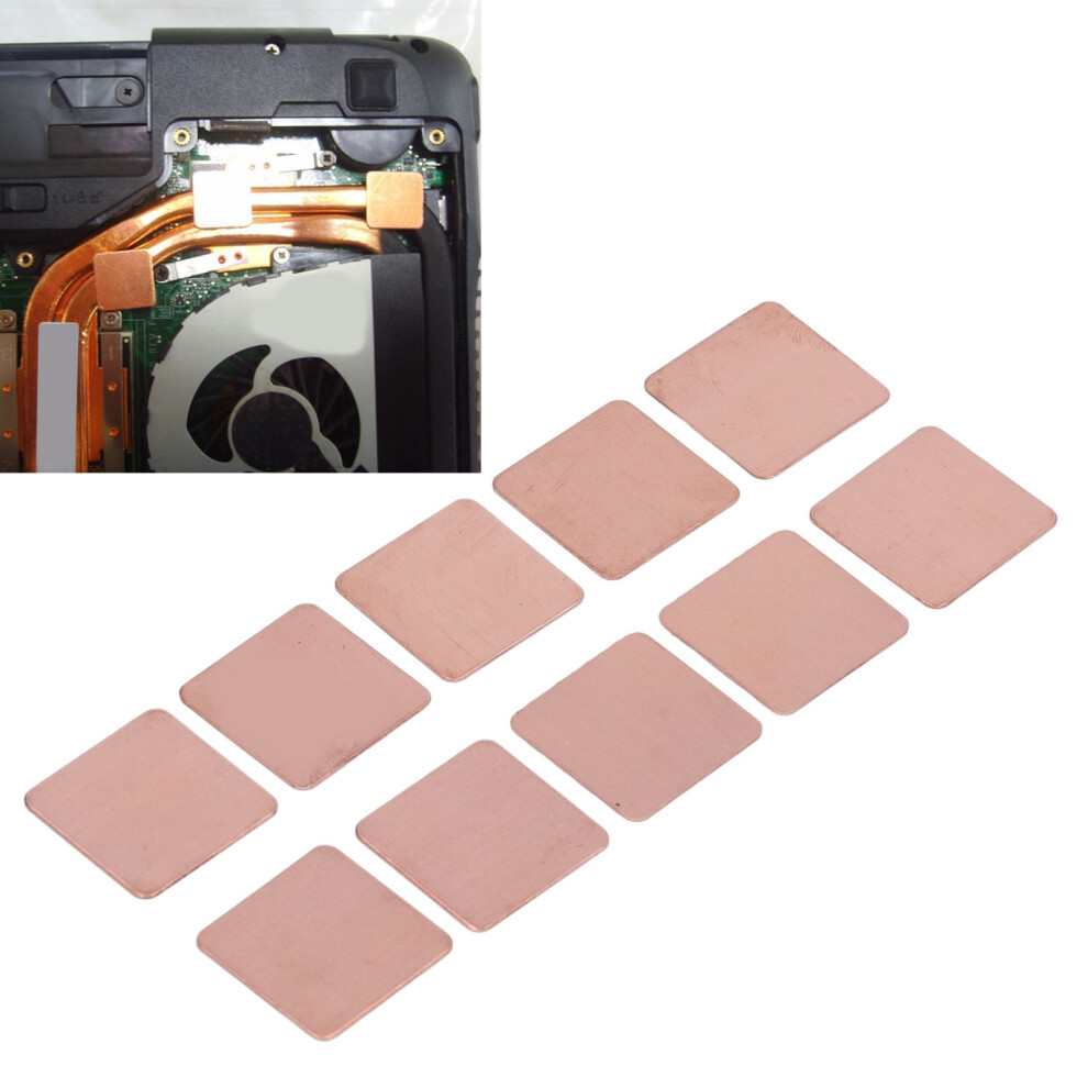 Copper Heatsink Pad Shim 15X15mm Quick Cooling Thermal Cpu Vga Ram 9331354043629