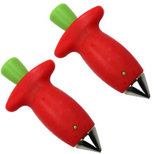 (2 stuks) Fruitstengelverwijderaar Herbruikbare aardbeienstengelverwijderaar Keukenaccessoires