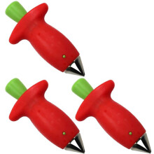 (3 stuks) Fruitstengelverwijderaar Herbruikbare aardbeienstengelverwijderaar Keukenaccessoires