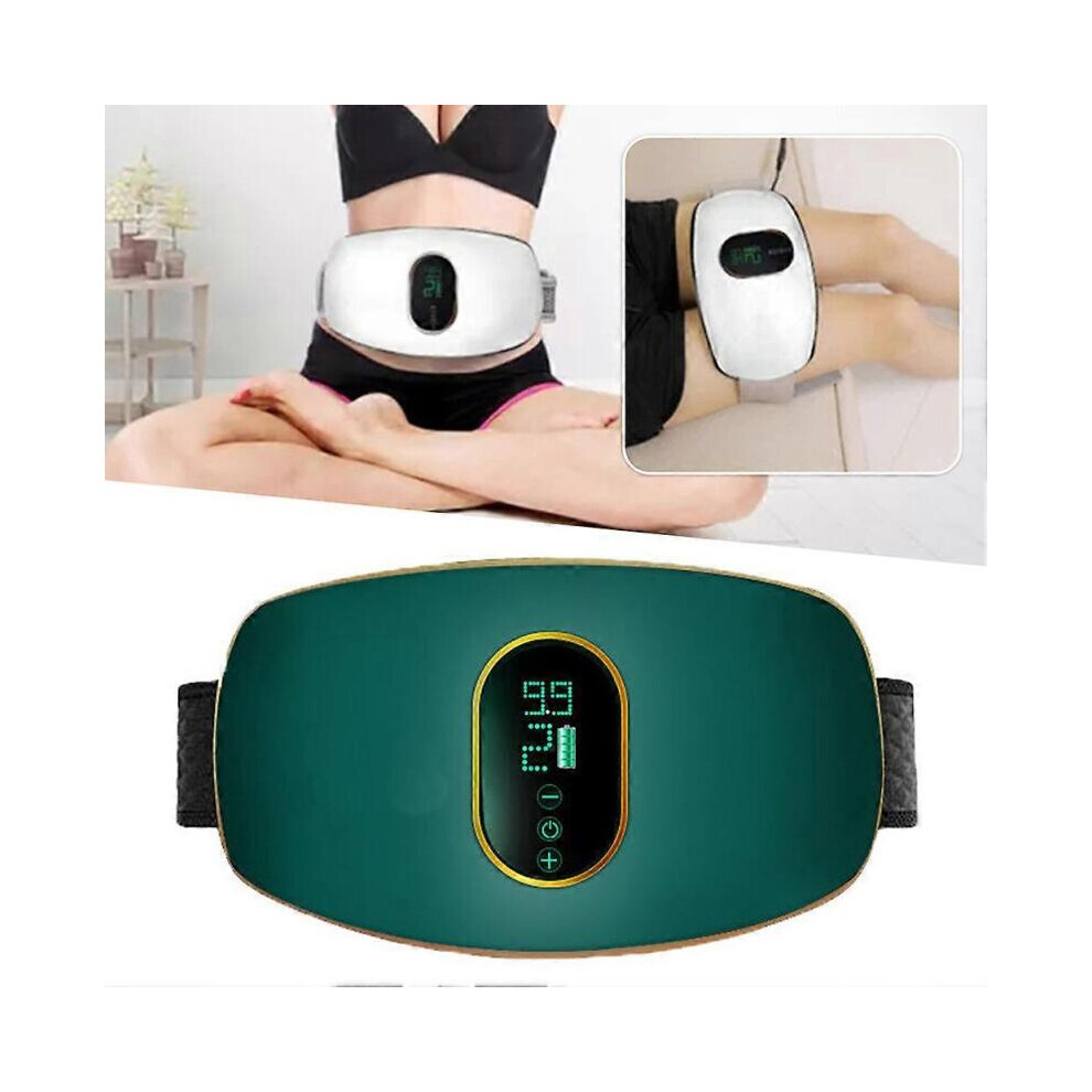 Green (Green)Wireless Slimming Belt & Abdominal Massager - Portable Fat Burning & Weight Loss Machine For Toned Stomach