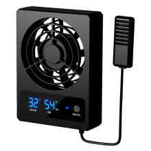 Quiet Reptile Tank Fan Reptile Enclosure Fans With Smart LED Display Strong Wind Fan Kit LED Digital Thermometer Compatible