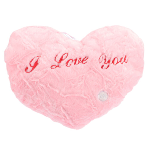 Raindrops Luminous Heart Shaped Cushions Led Soft Pillows Pink