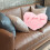 Raindrops Luminous Heart Shaped Cushions Led Soft Pillows Pink 11
