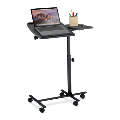 Höhenverstellbarer Laptoptisch mit Rollen