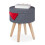 Round stool with table function 1