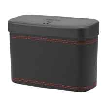 Car Trash Can With Lid - Auto Garbage Organizer Bin, Small Interior Dust Container, Pop-Up Portable Trash Holder
