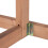 Halbrunder Klapptisch Holz braun 8