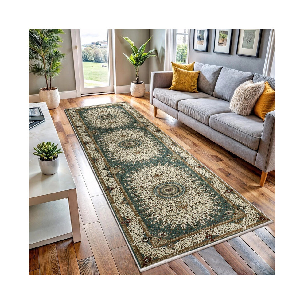 Imperial Rooms (Willow) Traditional Runner Rugs 80X300cm- Extra Large Rugs For Kitchen & Hallways